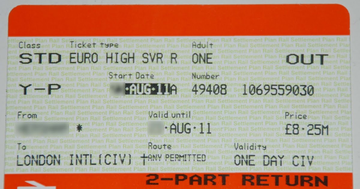 Trains Today Travelling by Eurostar? A ticket to 'London International
